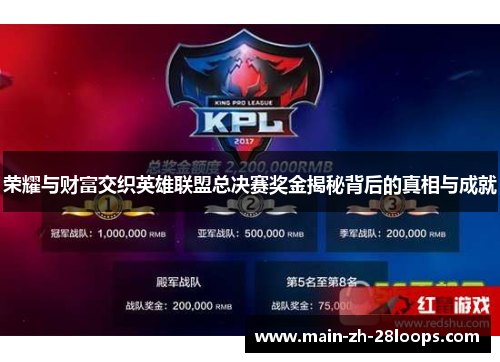 荣耀与财富交织英雄联盟总决赛奖金揭秘背后的真相与成就